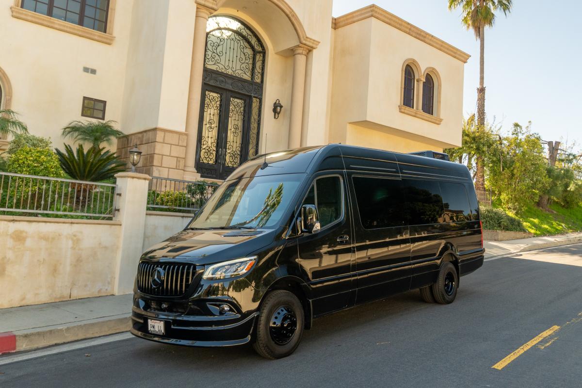 Chauffeur-Driven Mercedes-Benz Sprinter PML 44 Service in LA Thumbnail 12