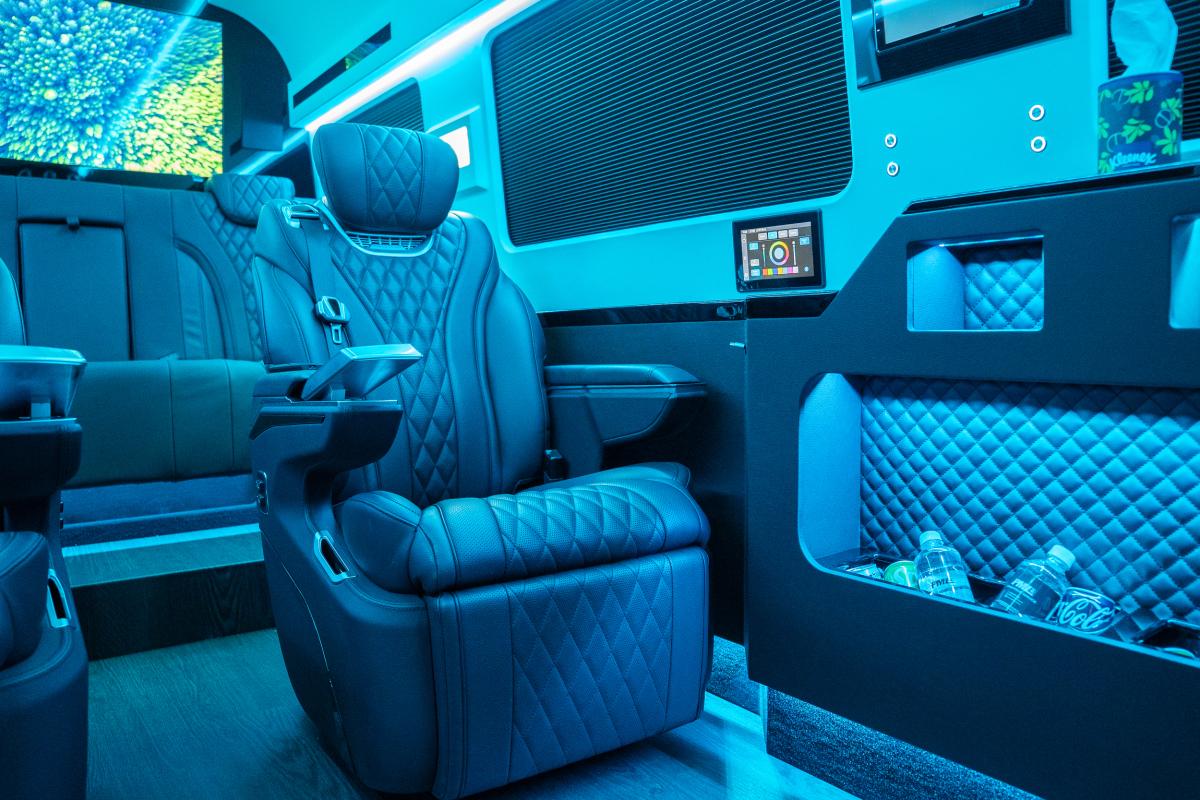 Chauffeur-Driven Mercedes-Benz Sprinter PML 73 Service in LA Thumbnail 17